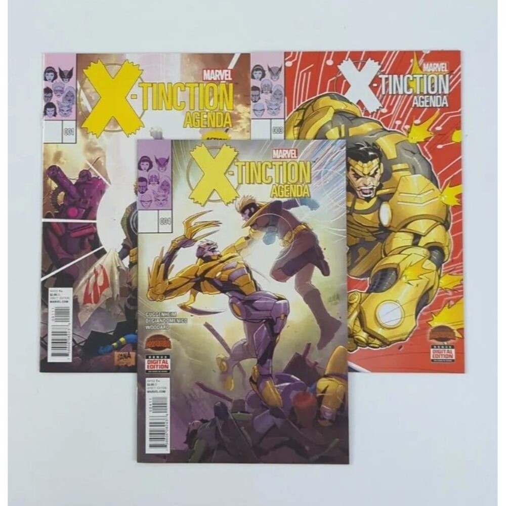 Lot Of 3 2015 Marvel Xtinction Agenda Comics #1 3 & 4 VF/NM